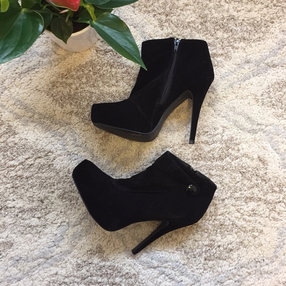 charlotte russe black ankle boots